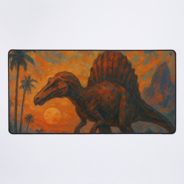 Item preview, Spinosaurus Prehistoric Sunset Abstract designed and sold by JonelleTshirts.