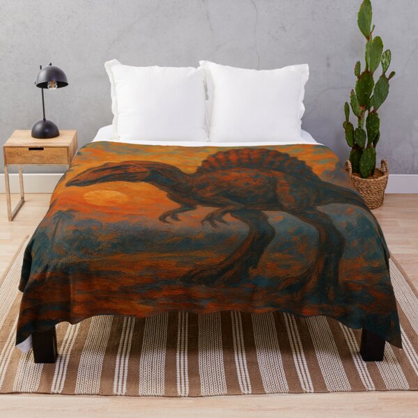 Item preview, Spinosaurus Prehistoric Sunset Abstract designed and sold by JonelleTshirts.