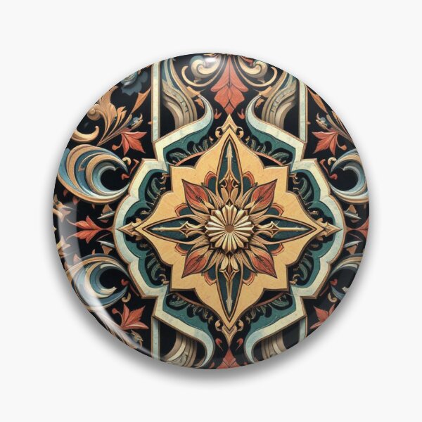 Item preview, Baroque Floral Design with Rich Earthy Ornamental Swirls designed and sold by semenol.