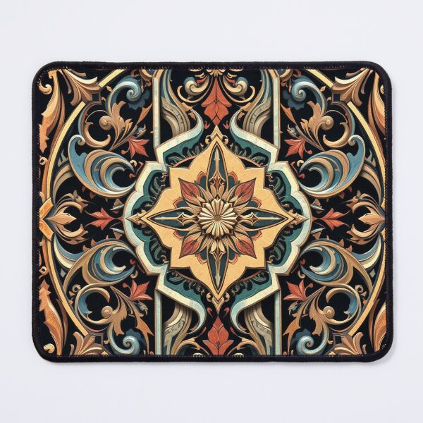 Item preview, Baroque Floral Design with Rich Earthy Ornamental Swirls designed and sold by semenol.