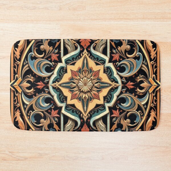 Item preview, Baroque Floral Design with Rich Earthy Ornamental Swirls designed and sold by semenol.