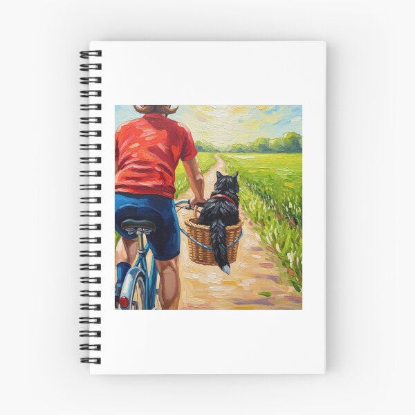 Item preview, Biking with my little fury friend designed and sold by nekoartgalerie.
