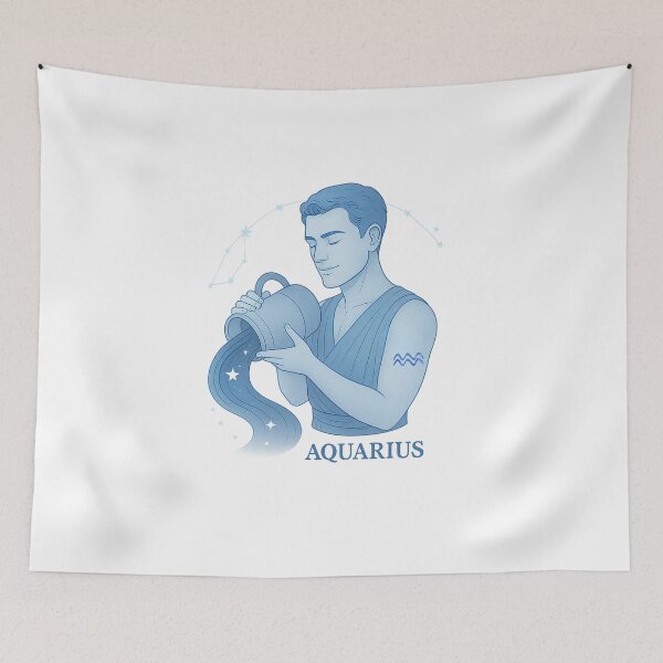 Item preview, Aquarius Zodiac Birthday Gift | Zodiac Sign Astrological Design designed and sold by VeroChaos.