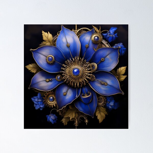 Item preview, Blue bonnet steampunk style designed and sold by Robert Lucio.