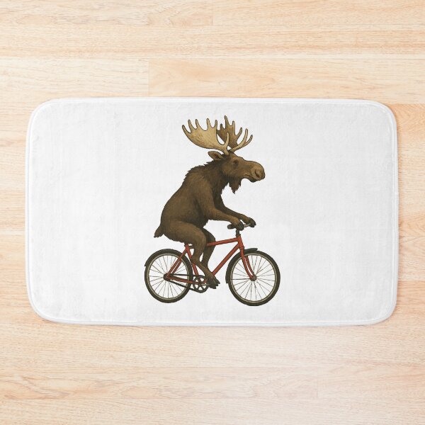 Item preview, Moose Riding Bicycle designed and sold by VelvetRoom.