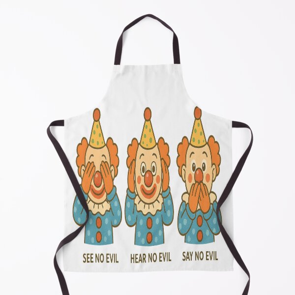 Item preview, Three wise Clowns see/ hear/ speak no evil designed and sold by JamesDunican.