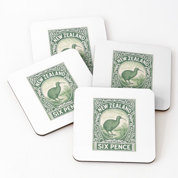Item preview, New Zealand Kiwi Stamp Poster designed and sold by retrographics.
