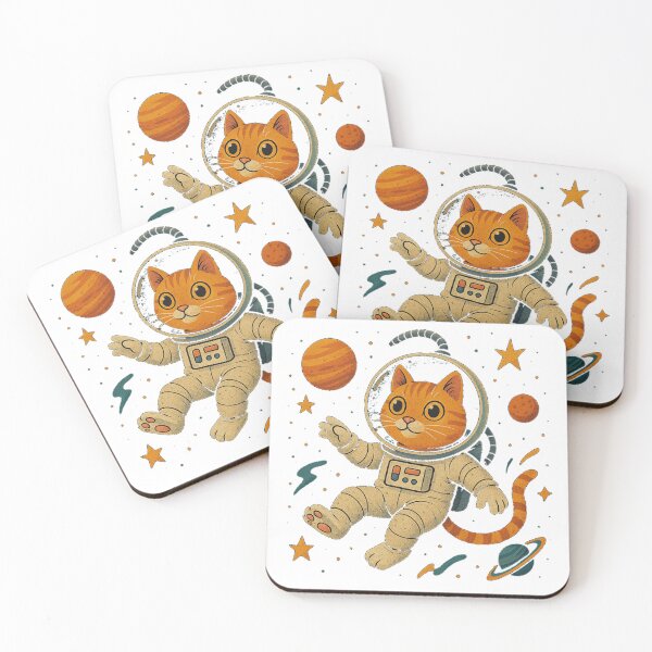 Item preview, AstroKitty: Cosmic Explorer designed and sold by salehstore7.