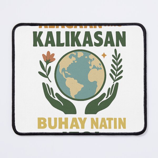 Item preview, Earth Drawing – Creative Kalikasan Slogan Design for Eco Awareness designed and sold by mostafa gebril ⭐⭐⭐⭐⭐.
