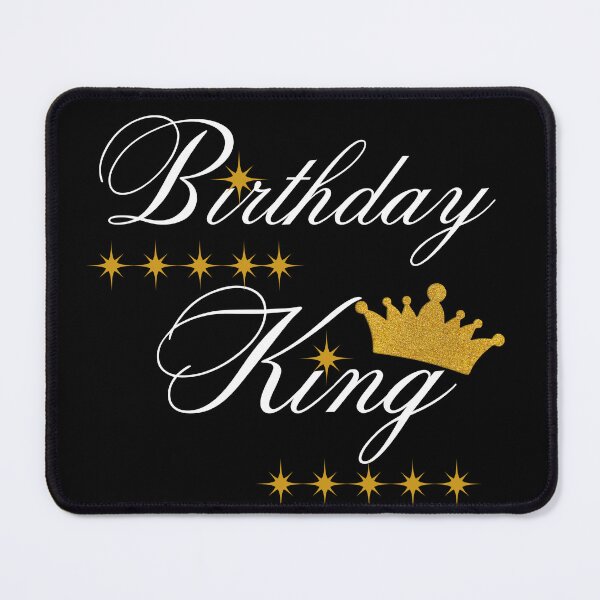 Item preview, Birthday King Typography Calligraphy Design designed and sold by Gift Glow.