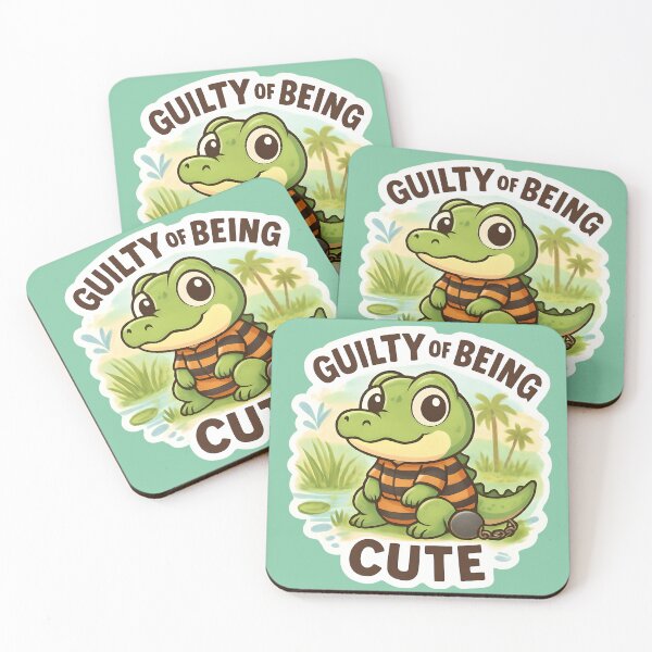 Item preview, Guilty of being cute alligator designed and sold by seahorse crossing.