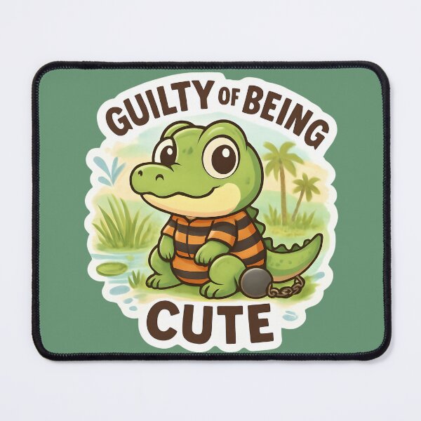 Item preview, Guilty of being cute alligator designed and sold by seahorse crossing.