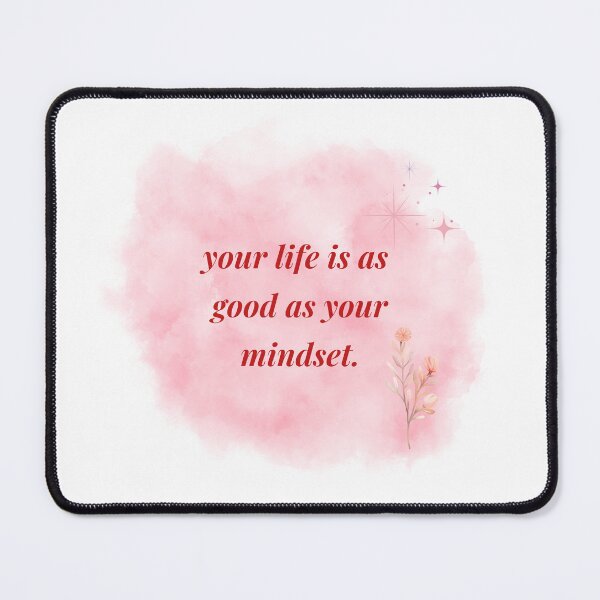 Item preview, Your Life Is As Good As Your Mindset – Inspirational Quote Design designed and sold by Luxe Evites .