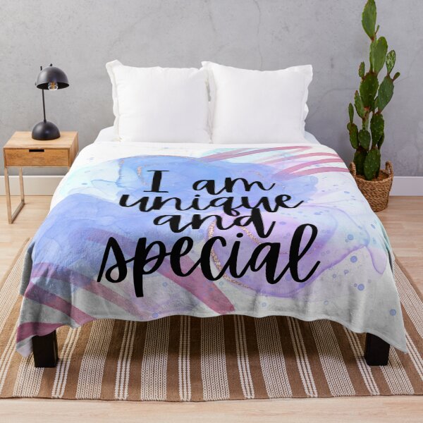 Item preview, Watercolor Affirmation - I am unique and special designed and sold by GreenStardust.