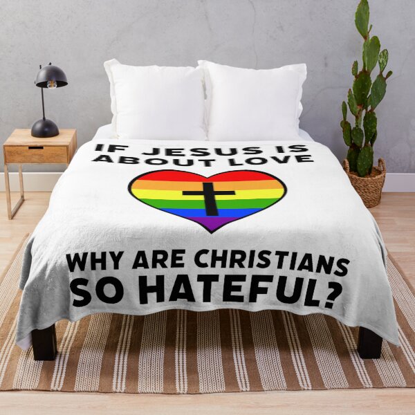 Item preview, If Jesus is about love why are Christians so hateful? designed and sold by Rachel the Artist .