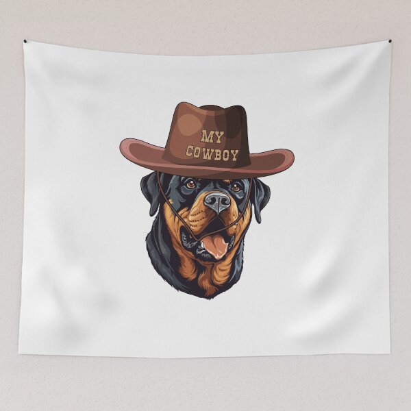 Item preview, Cowboy Rottweiler  designed and sold by BritishDelights.
