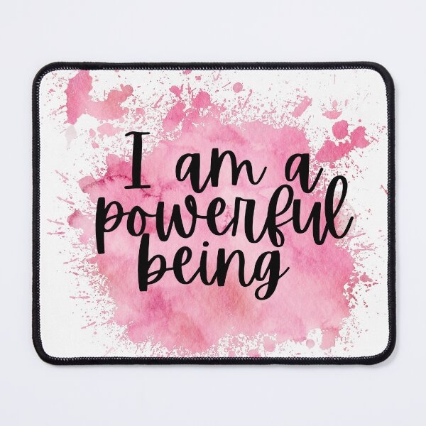 Item preview, Watercolor Affirmation - I am a powerful being designed and sold by GreenStardust.
