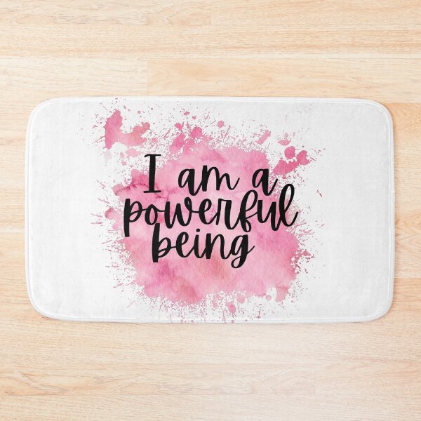 Item preview, Watercolor Affirmation - I am a powerful being designed and sold by GreenStardust.