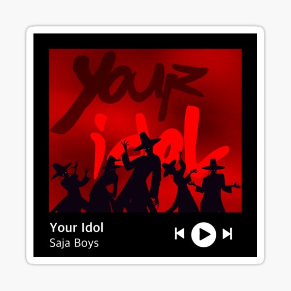 Item preview, Saja Boys Your Idol Spotify Cover Image designed and sold by Cryptid-Crafter.