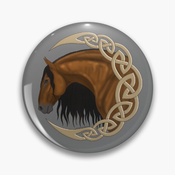 Item preview, Celtic Moon with Bay Horse designed and sold by DappledMoon.