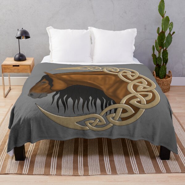 Item preview, Celtic Moon with Bay Horse designed and sold by DappledMoon.