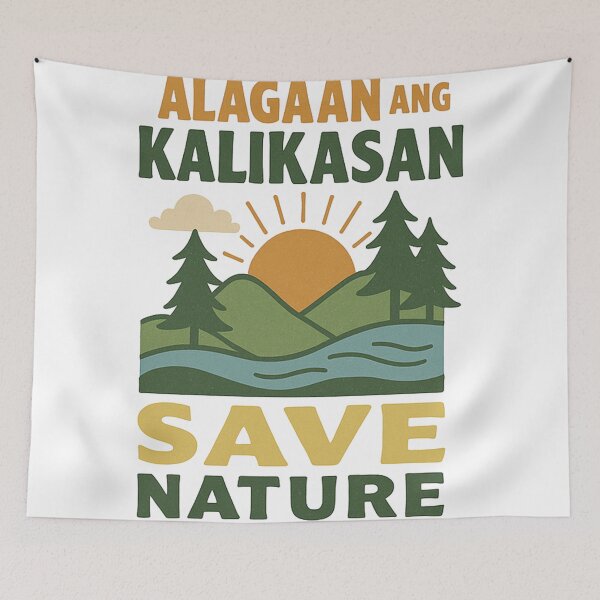 Item preview, Hugot Kalikasan – Tagalog Environmental Poster with Powerful Message designed and sold by mostafa gebril  ⭐⭐⭐⭐⭐.