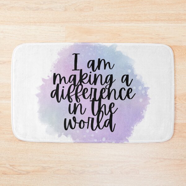 Item preview, Watercolor Affirmation - I am making a difference in the world  designed and sold by GreenStardust.