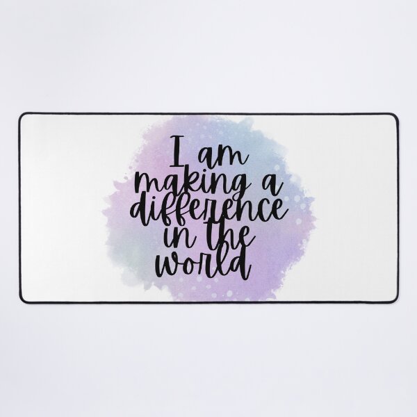 Item preview, Watercolor Affirmation - I am making a difference in the world designed and sold by GreenStardust.