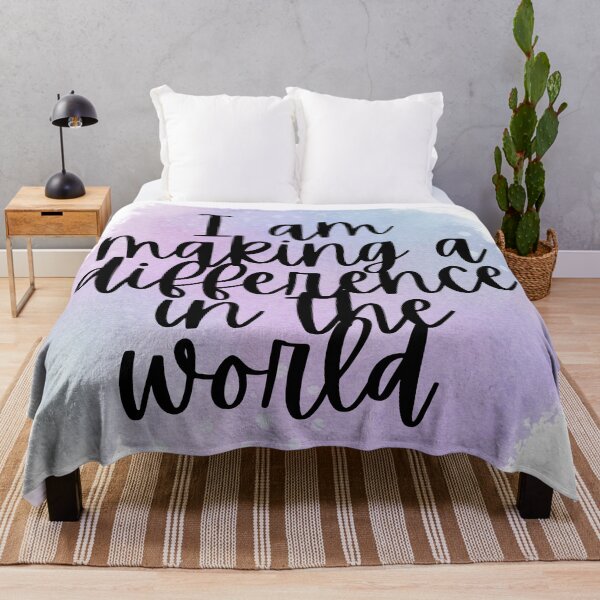 Item preview, Watercolor Affirmation - I am making a difference in the world  designed and sold by GreenStardust.