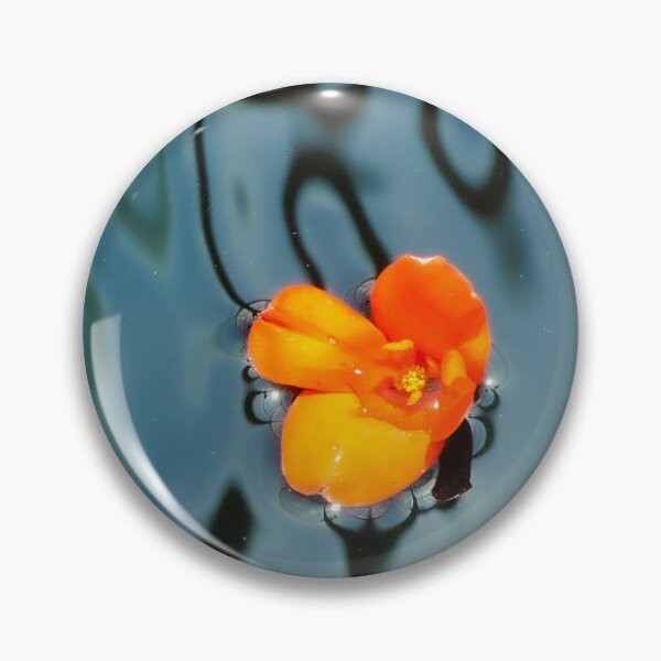 Item preview, Orange Flower on Water with Reflections designed and sold by Tridentulus.