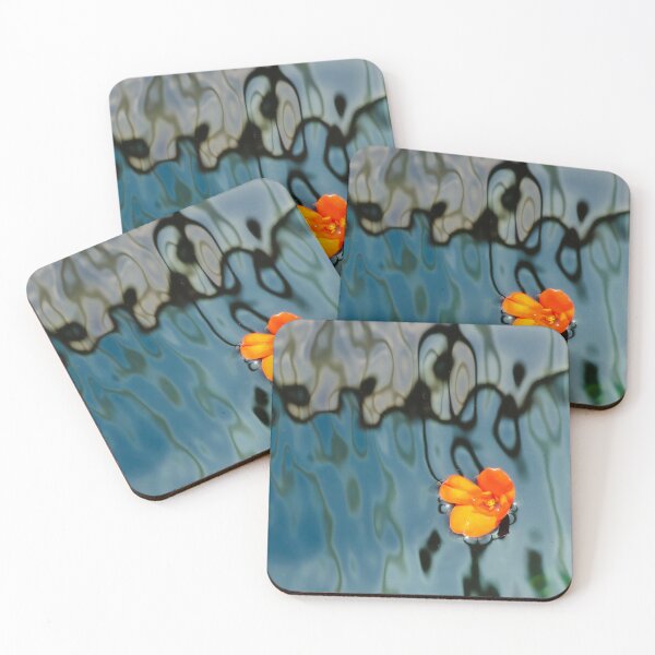 Item preview, Orange Flower on Water with Reflections designed and sold by Tridentulus.