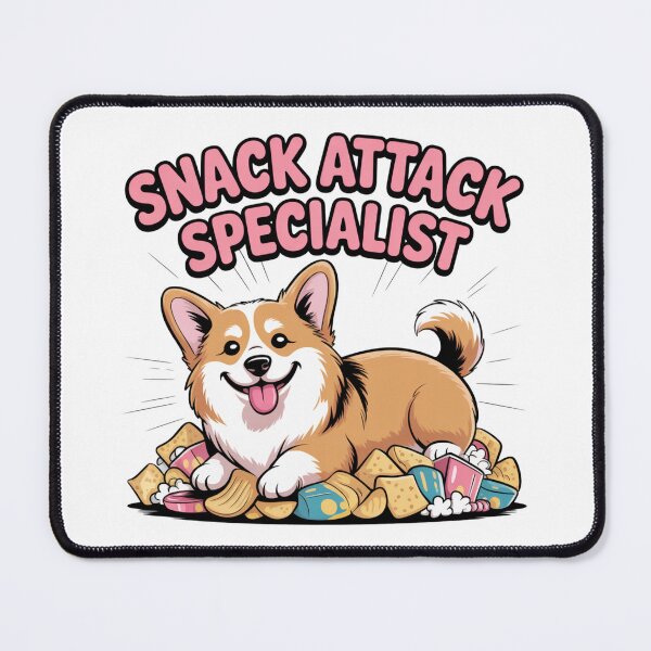 Item preview, Snack Attack Specialist Corgi designed and sold by theartfulaspie.