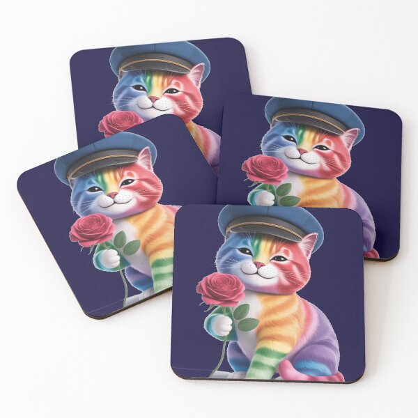 Item preview, Rainbow kitty designed and sold by DZIERANA.