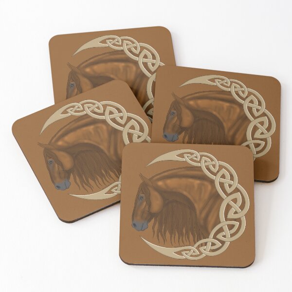 Item preview, Celtic Moon with Chestnut Horse designed and sold by DappledMoon.
