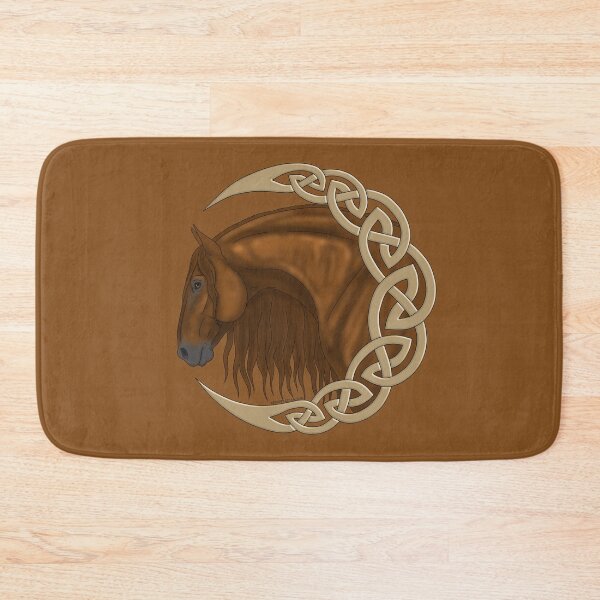 Item preview, Celtic Moon with Chestnut Horse designed and sold by DappledMoon.