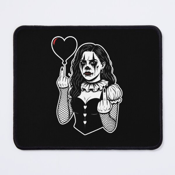 Item preview, Sad Clown Energy – Goth Girl with Balloon & Rage designed and sold by Altered Array, LLC.