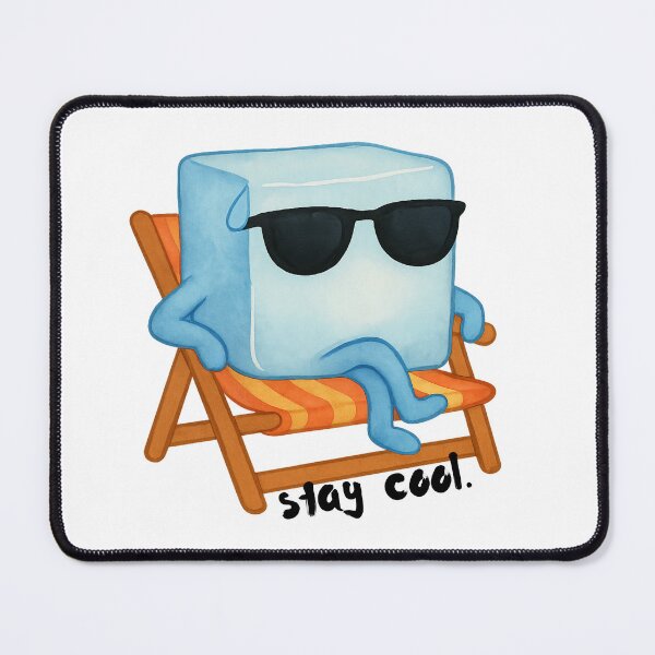 Item preview, Stay Cool – Chill Ice Cube Summer Sticker designed and sold by SunbakedAZ.
