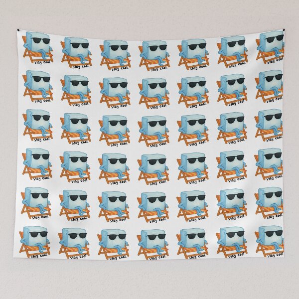 Item preview, Stay Cool – Chill Ice Cube Summer Sticker designed and sold by SunbakedAZ.