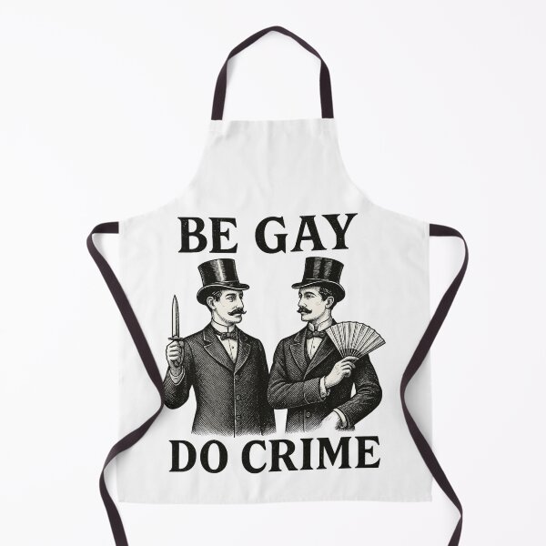Item preview, Be Gay, Do Crime – Retro Victorian Gentlemen Queer Art designed and sold by Meandmyshop.