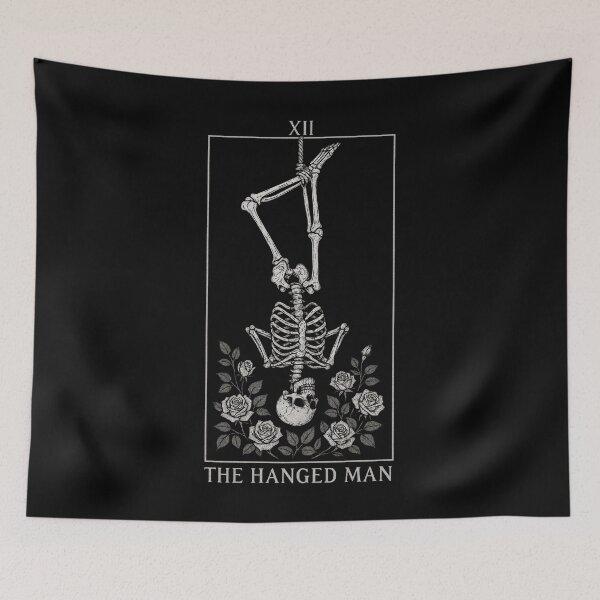 Item preview, The Hanged Man - Major Arcana - Skeleton Tarot Cards designed and sold by Boriken Brujas.
