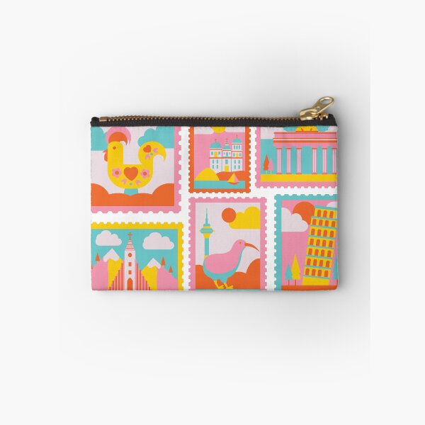 Item preview, Colorful World Travel Stamps | Cute Landmark Art for Globetrotters designed and sold by dijjaboutique.