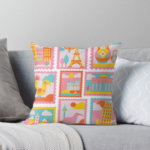 Item preview, Colorful World Travel Stamps | Cute Landmark Art for Globetrotters designed and sold by dijjaboutique.