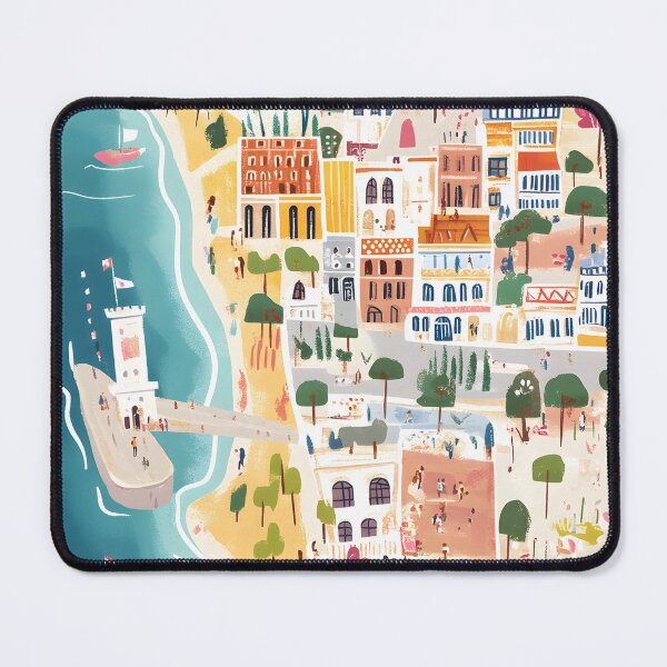 Item preview, llustrated Map of  Tel Aviv’s beach and city designed and sold by Artessie.