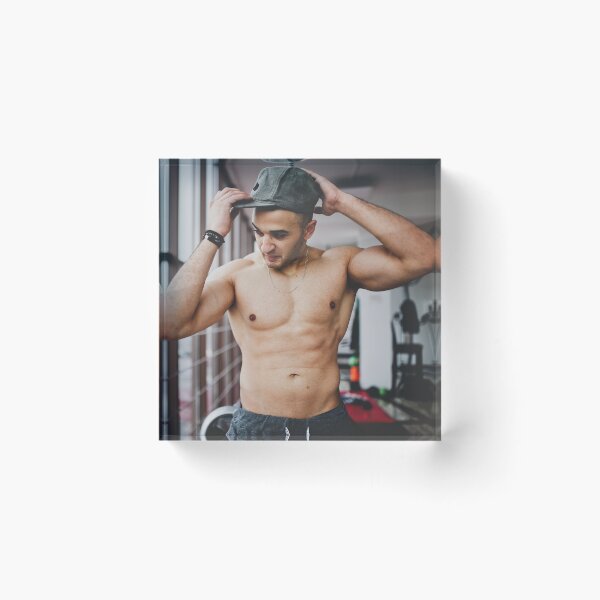 Item preview, Shirtless Muscular Sexy Man Wearing a Hat designed and sold by Atlas Kai.