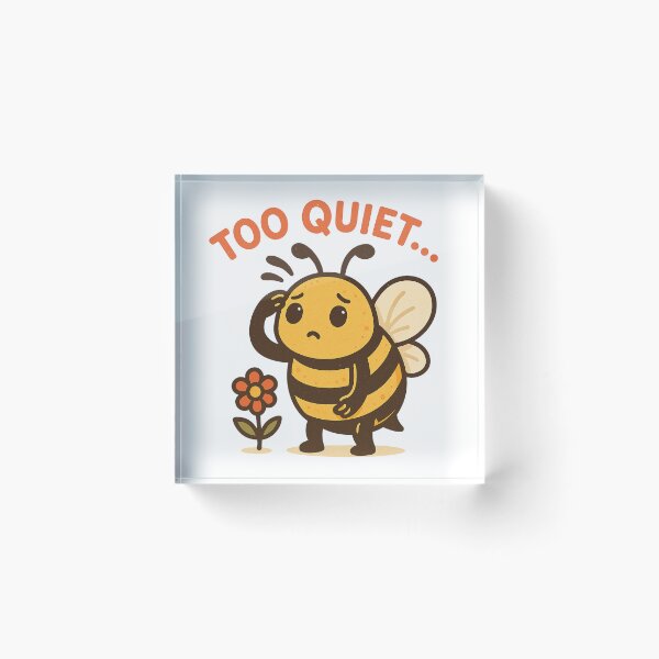 Item preview, Too Quiet Sad Bee Illustration designed and sold by Lacritsa .