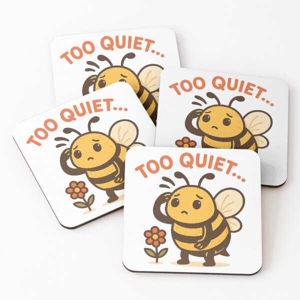 Item preview, Too Quiet Sad Bee Illustration designed and sold by Lacritsa .