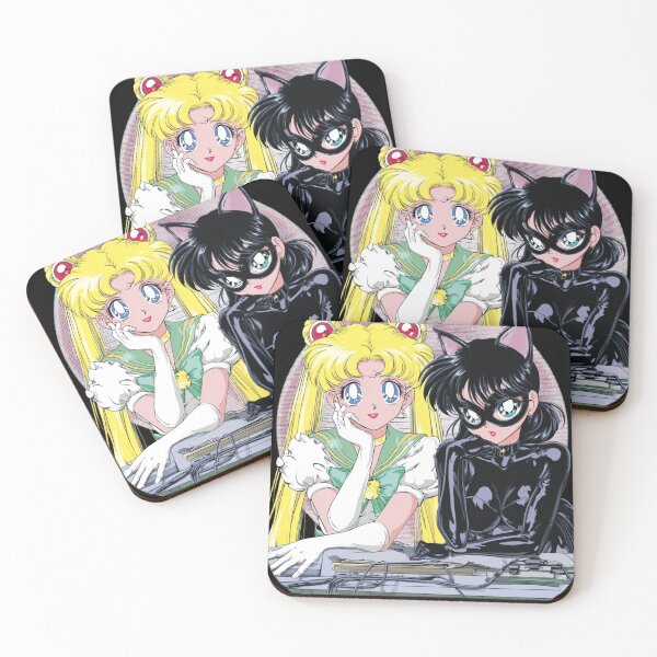 Item preview, Sailor Moon and Catgirl Sitting Together designed and sold by pastel.moonwave.