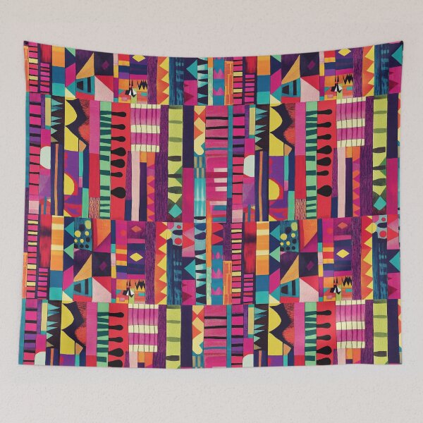 Item preview, Tribal Rhythms: Bold Geometric Tapestry in Motion designed and sold by Espinoza Creative.