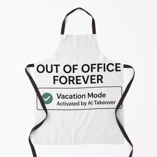 Item preview, Out of Office Forever T-Shirt – Funny AI Takeover Slack | Tech Worker Gag Gift | WFH Vacation Mode designed and sold by IBD-HOUS.