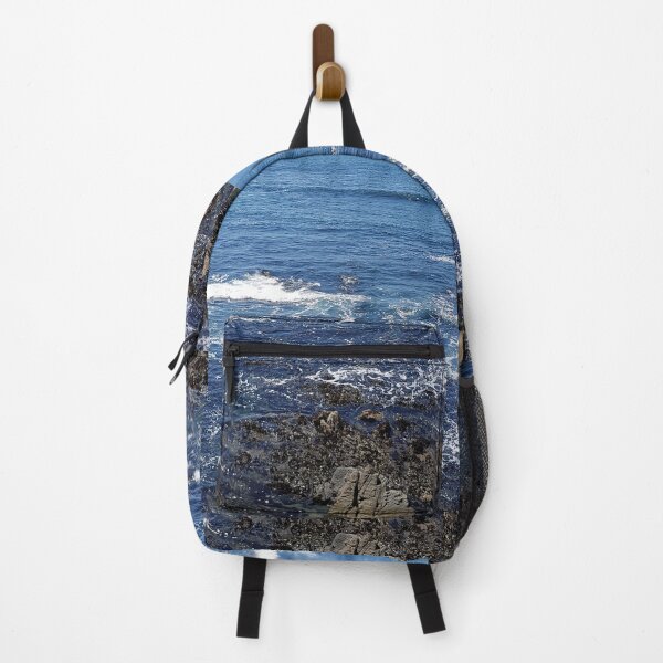Item preview, Blue Ocean Waves – Rocky Shoreline Nature Photography designed and sold by Hanna Mavi Studio .